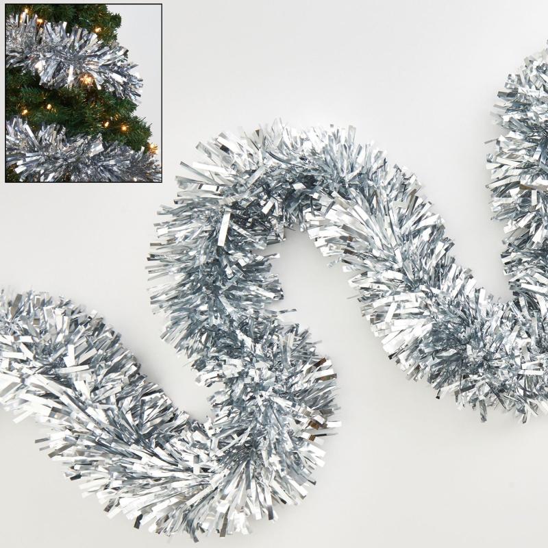 Winter | Silver Tinsel Garland, 9Ft Holidays & Occasions Winter