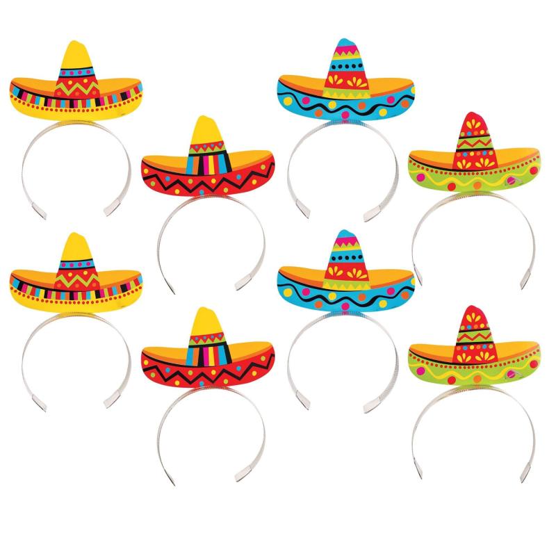 Cinco de Mayo | Sombrero Headbands 8Ct Cinco de Mayo Cinco de Mayo