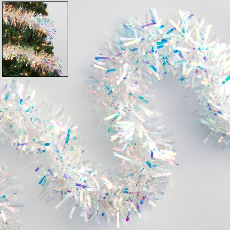 Winter | Iridescent Christmas Tinsel Garland, 9Ft Holidays & Occasions Winter