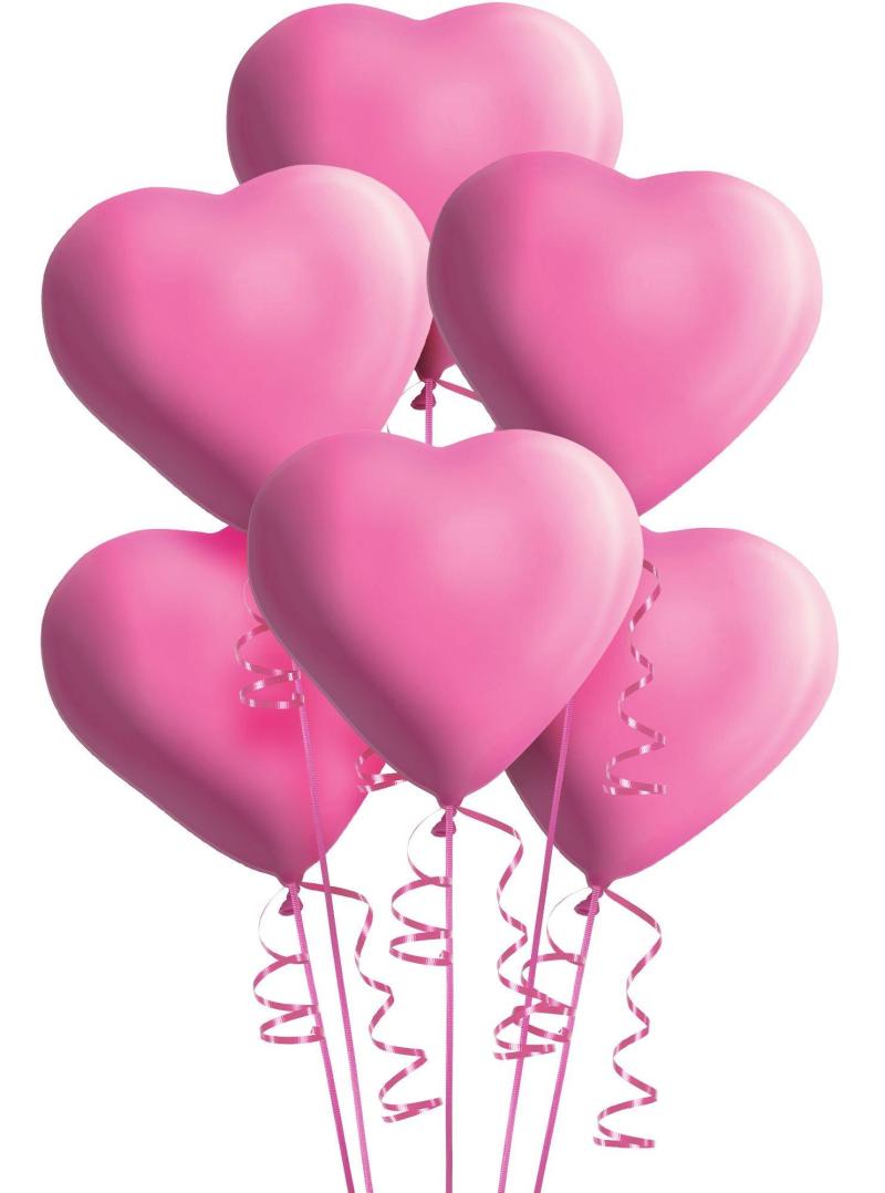 Mother’s Day | 6Ct, 12In, Pink Heart Balloons Holidays & Occasions Mother's Day