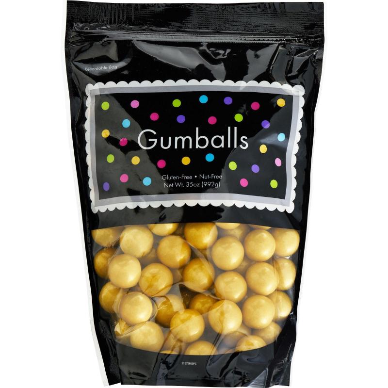 Ramadan | Gold Gumballs, 35Oz – Fruit Flavor Holidays & Occasions Ramadan